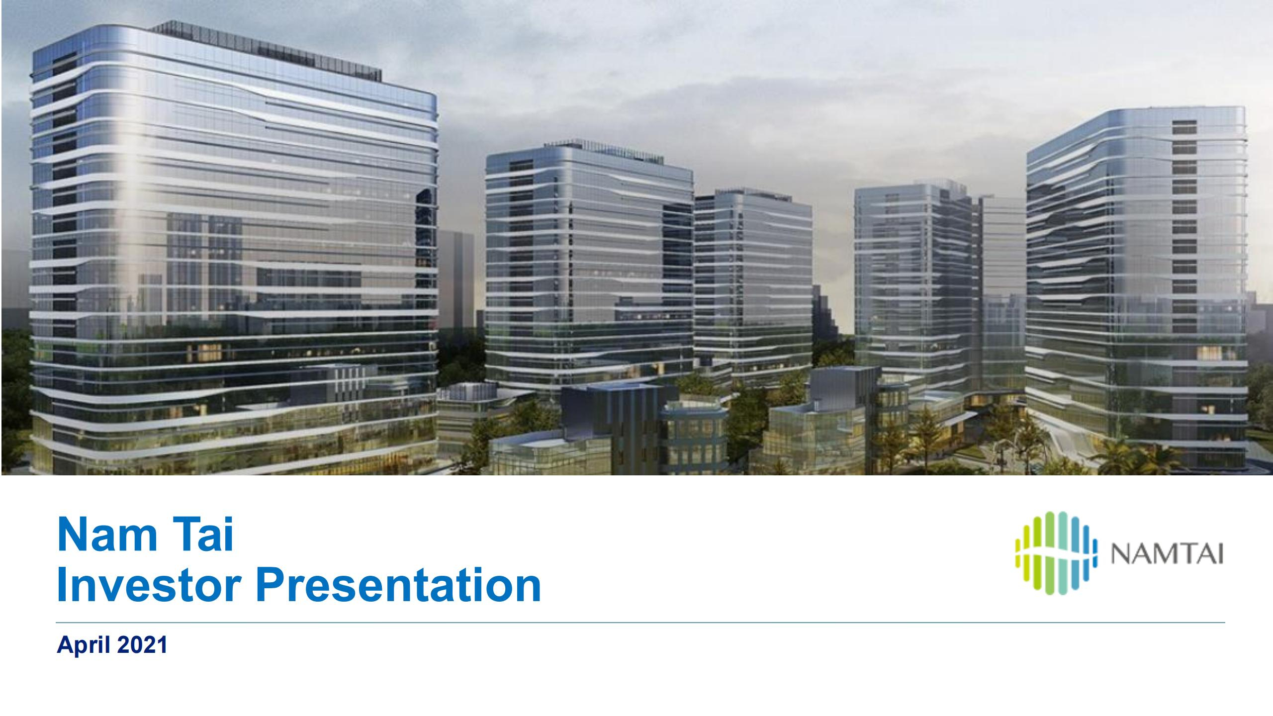 Nam Tai Investor Presentation