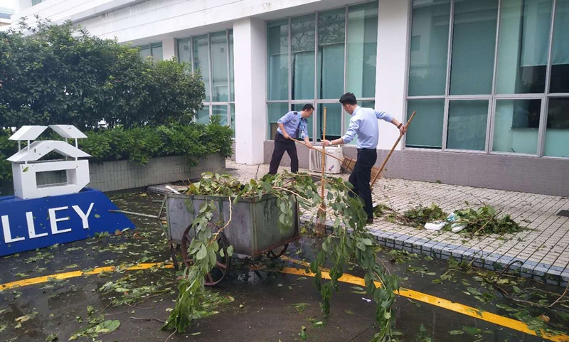 南太物业品质卓越——“山竹”之下从容服务